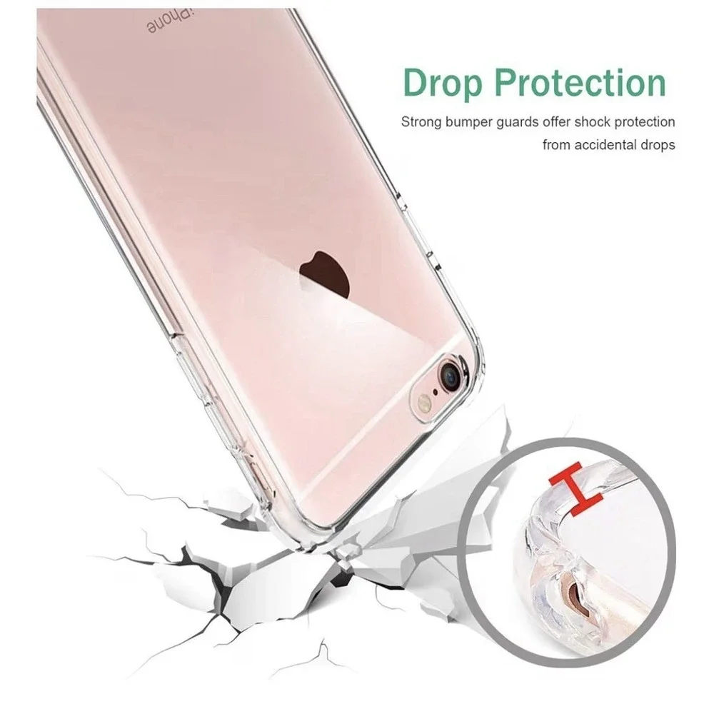 For Apple IPhone 6 / 6S / 6 Plus / 6S Plus Clear Rubber TPU Cover Phone Case‎